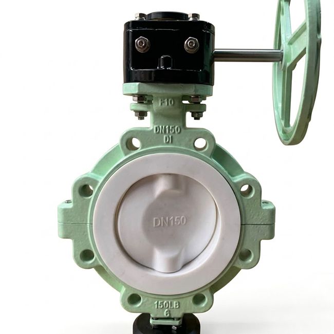 High-Performance Corrosion Resistant Teflon Coated Butterfly Valve