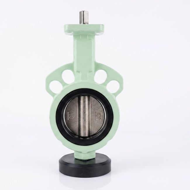 Cast Iron Wafer Type Butterfly Valve Bare Shaft Butterfly Valve for Industrial Flow Control