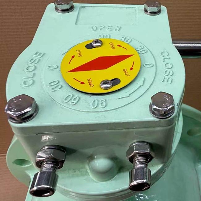 4inch Concentric Flanged End Butterfly Valve with Worm Gear