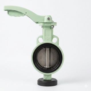 PN10 rubber lined butterfly valve with lever 