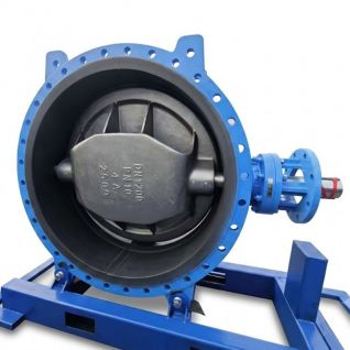 Ductile Iron Double Eccentric Butterfly Valve resilient seated PN16/150LB 